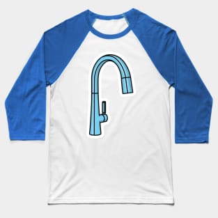 Steel Water Supply Faucets For Bathroom And Kitchen Sink Sticker vector illustration. Home interior objects icon concept. Kitchen faucet sticker design logo with shadow. Baseball T-Shirt